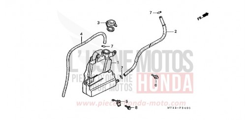 RESERVOIR DE RESERVE (ST1100L/M/N/P/R) ST1100L de 1990